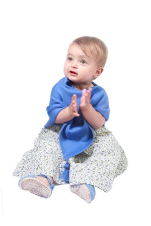 Handmade wool baby girl cloak Capridea | PONCHONBA8